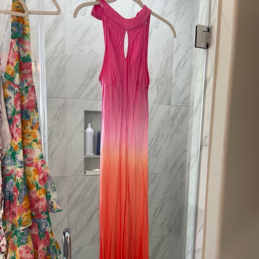 Young Fabulous and Broke pink ombré dress size large
